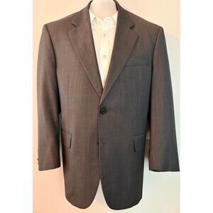 Jack Victor Blazer Mens 42S Gray Luca Super 100s Italy Wool Sport Coat